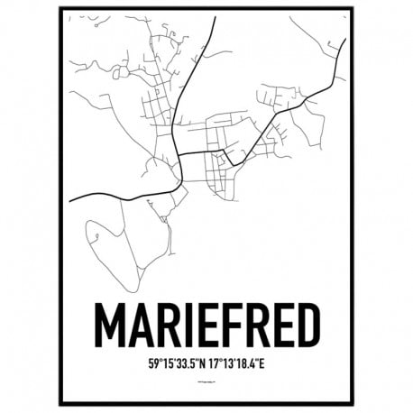 Mariefred Karta Poster