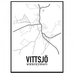 Vittsjö Karta Poster