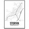Storvik Karta Poster
