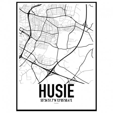 Husie Karta Poster