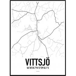 Vittsjö Karta Poster