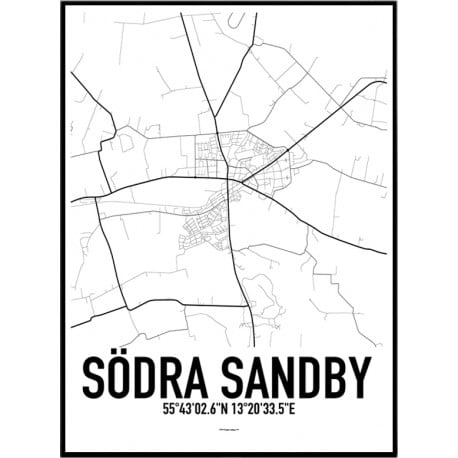 Södra Sandby Karta 