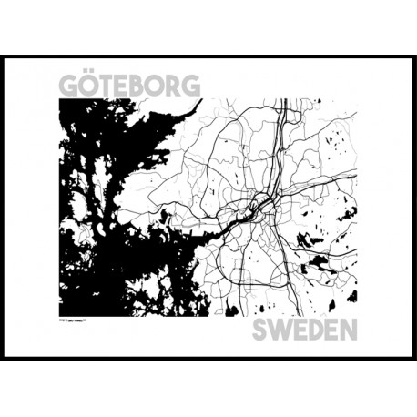 Karta Göteborg Poster