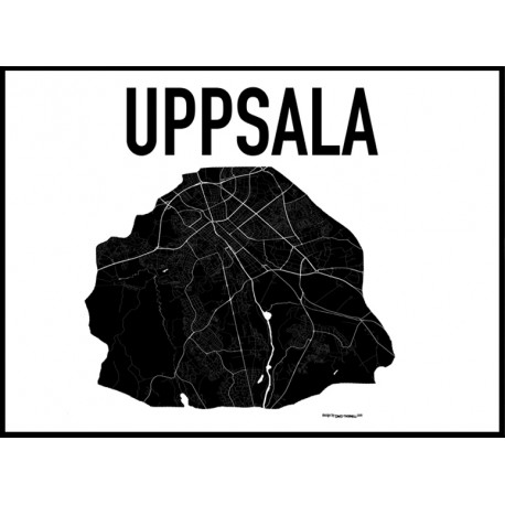 Karta Uppsala Poster