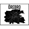 Karta Örebro Poster