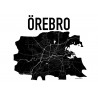 Karta Örebro Poster