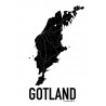 Karta Gotland Poster