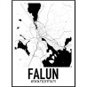 Karta Falun Poster