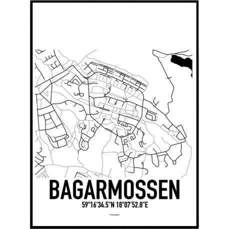 Bagarmossen Karta Poster