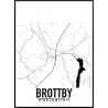 Brottby Karta Poster
