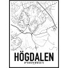 Högdalen Karta Poster