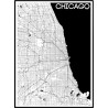Karta Chicago Poster