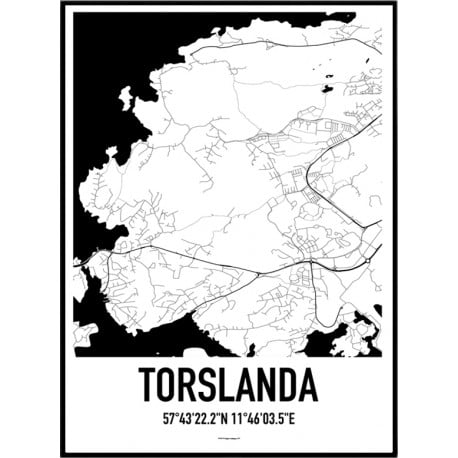 Torslanda Karta Poster