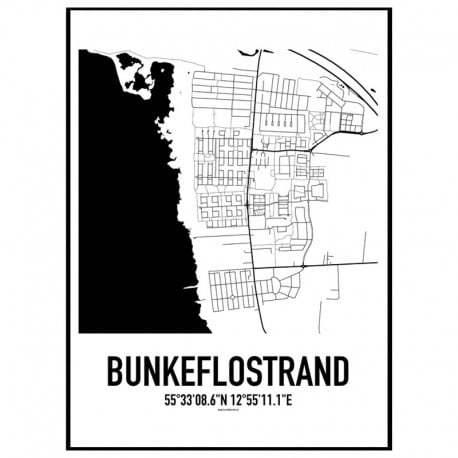 Bunkeflostrand Karta