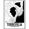 Torrevieja Karta Poster