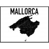 Mallorca Karta Poster