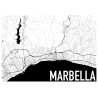 Marbella Karta Poster