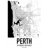 Perth Karta Poster