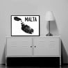 Malta Karta Poster
