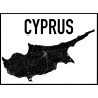 Cypern Karta Poster