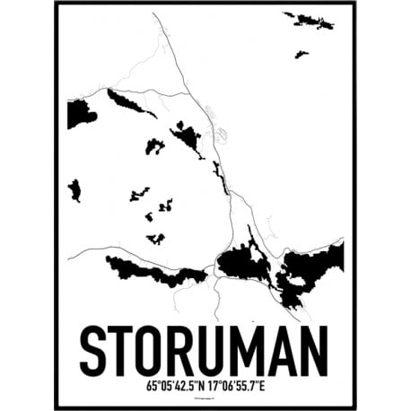 Storuman Karta Poster