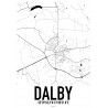 Dalby Karta Poster