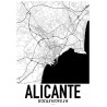 Alicante Karta Poster