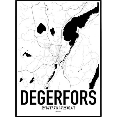 Degerfors Karta Poster