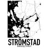 Strömstad Karta Poster