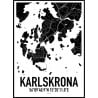 Karta Karlskrona Poster