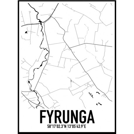 Fyrunga Karta Poster