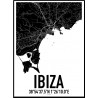 Ibiza Karta Poster