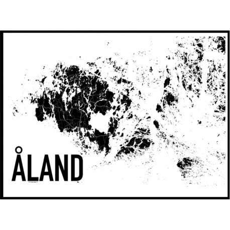 Åland Karta Poster