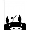 Black Piggy Poster