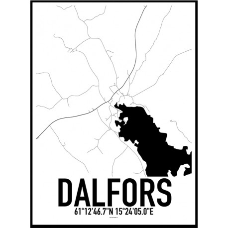 Dalfors Karta Poster