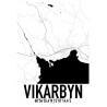 Vikarbyn Karta Poster
