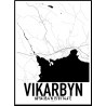 Vikarbyn Karta Poster