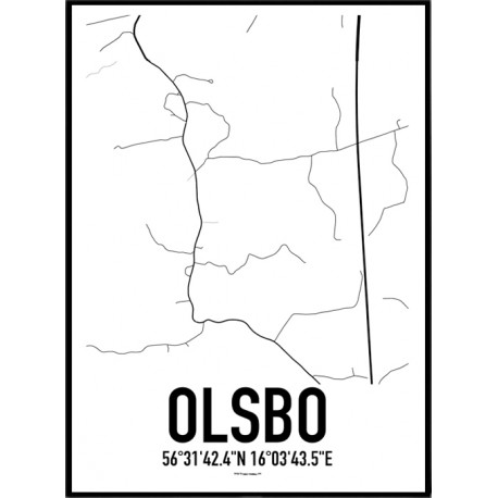 Olsbo Karta Poster
