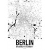 Karta Berlin Poster