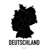 Tyskland Karta Poster