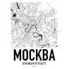 Moskva Karta Poster