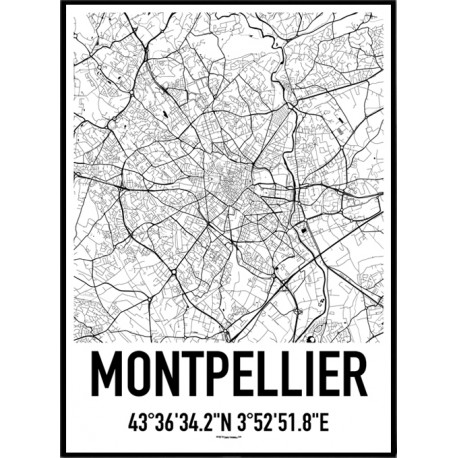 Montpellier Karta 