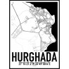 Hurghada Karta Poster