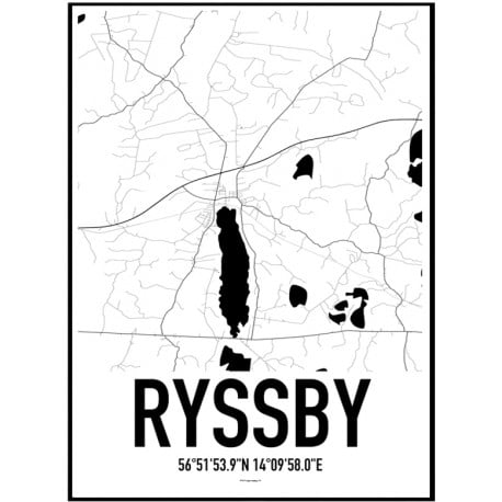 Ryssby Karta Poster