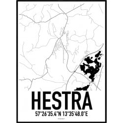 Hestra Karta Poster