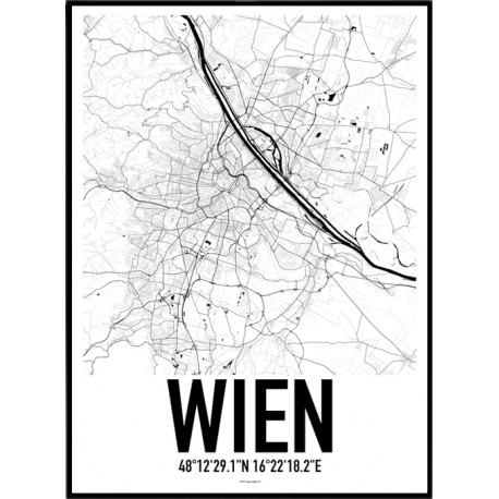 Wien Karta Poster