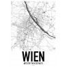 Wien Karta Poster