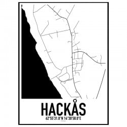 Hackås Karta 