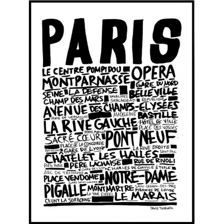 Paris Sketch Poster