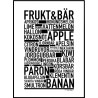 Frukt & Bär Poster